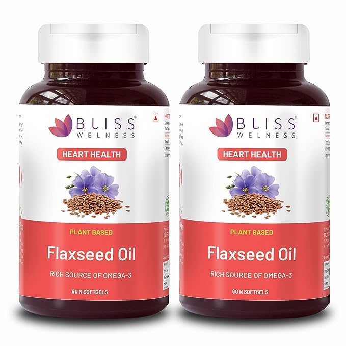 Bliss Welness Organic Flaxseed Oil 2000mg - 60 tabs