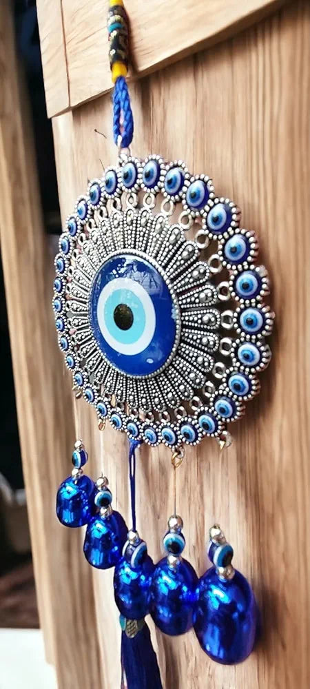 Paradigm Pictures 5 Bells Wind Chimes for Home Positive Energy Evil Eye Hanging for Home