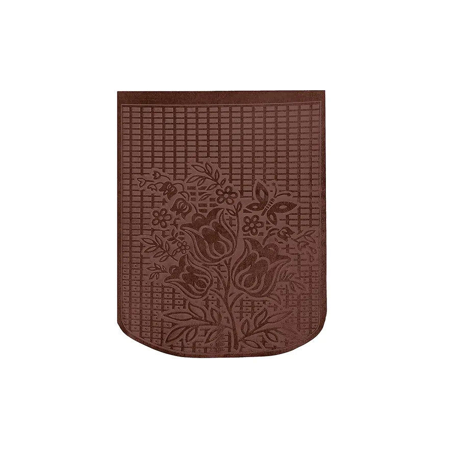 Cloth Fusion Italian Velvet Sofa Cover 5 Seater Set Perfect Floral Embossed Sofa Cover 3 Seater and 2 Seater Brown