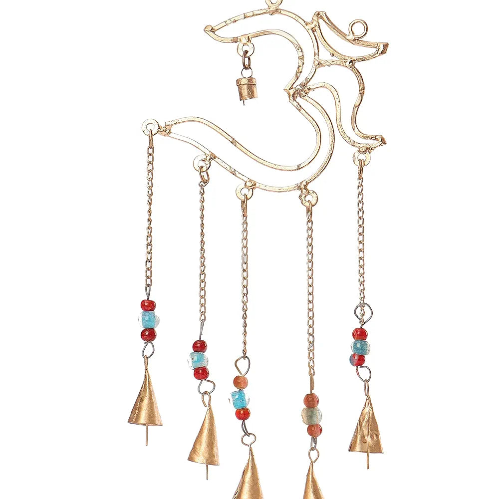 Duli Metal Om Windchime with Bells Feng Shui