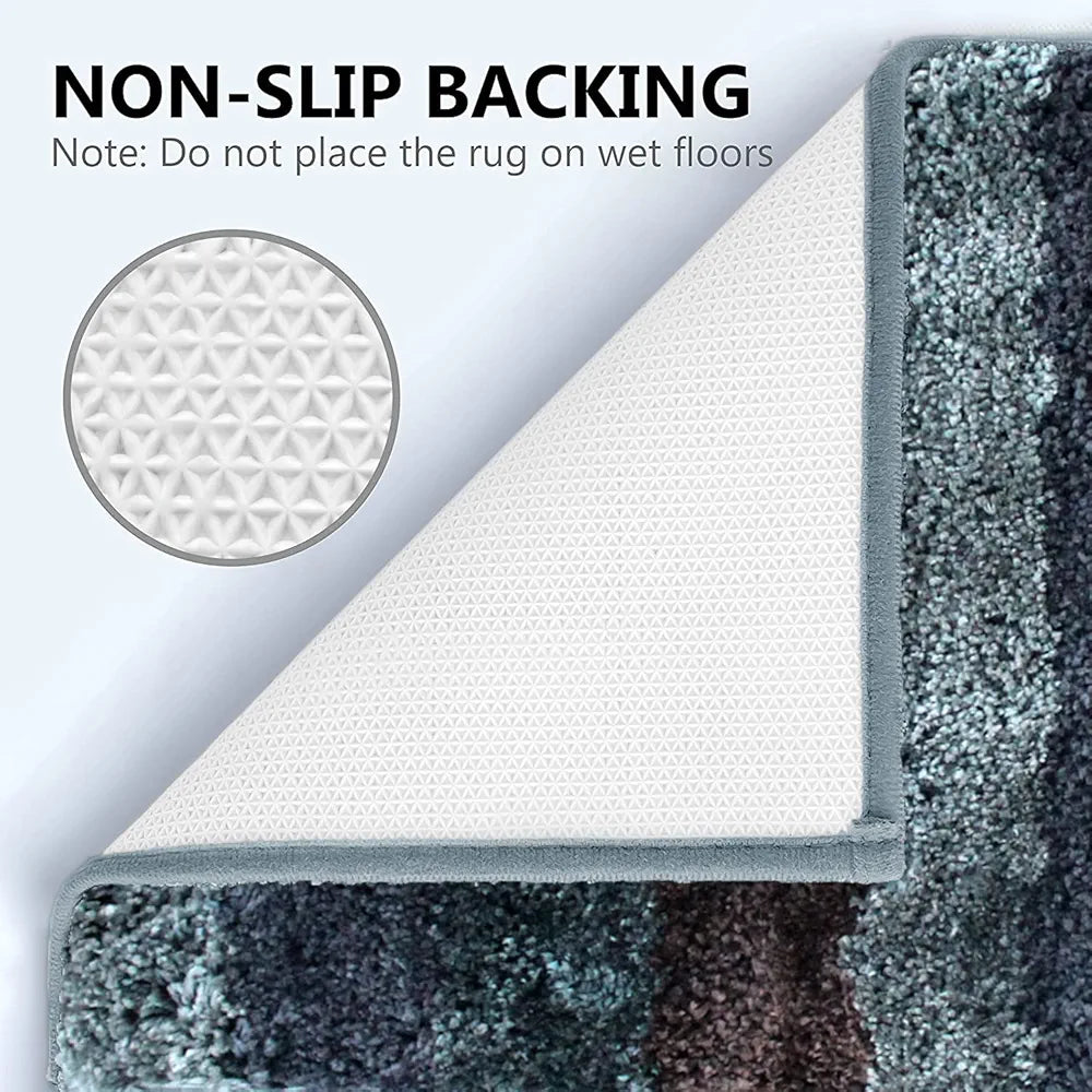 Luxe Home Jericho Runner 2500 Gsm Super Soft Microfiber Anti-Skid Runner Colour Burnt Green 2x5 Feet