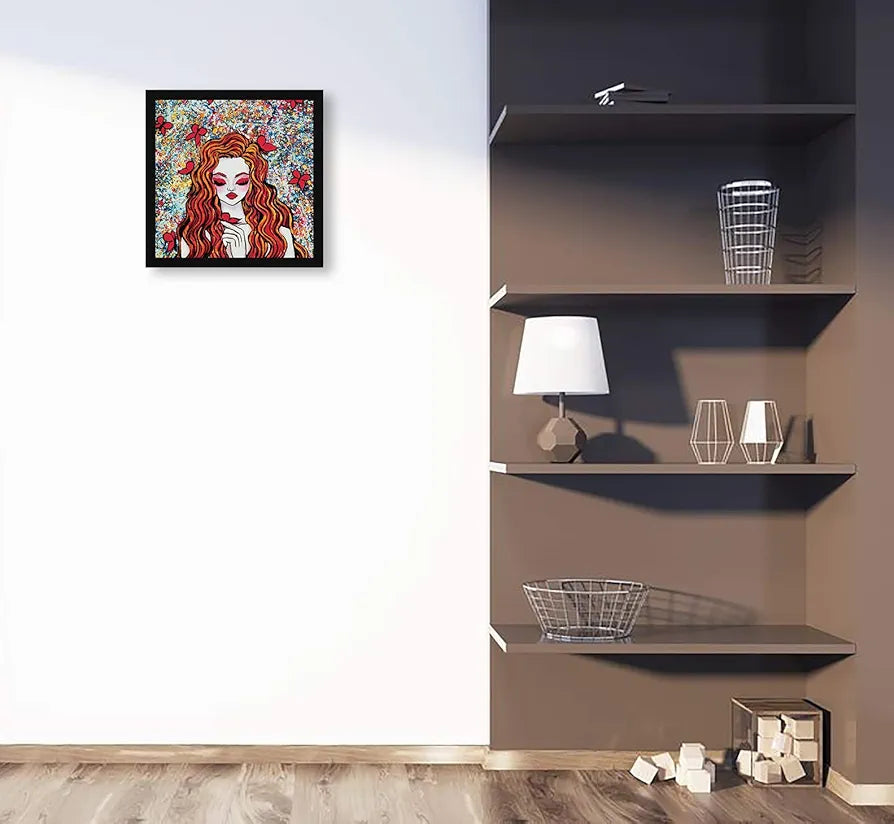 ArtX Paper Girl Wall Art Painting Abstract