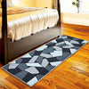 Ishro Home 3d Printed Bedside Runner Carpet Anti Skid For Home Kitchen Colour Black Crystal