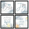 Kotart Like A Boss Motivational Wall Frames for Home and Office Set of 4