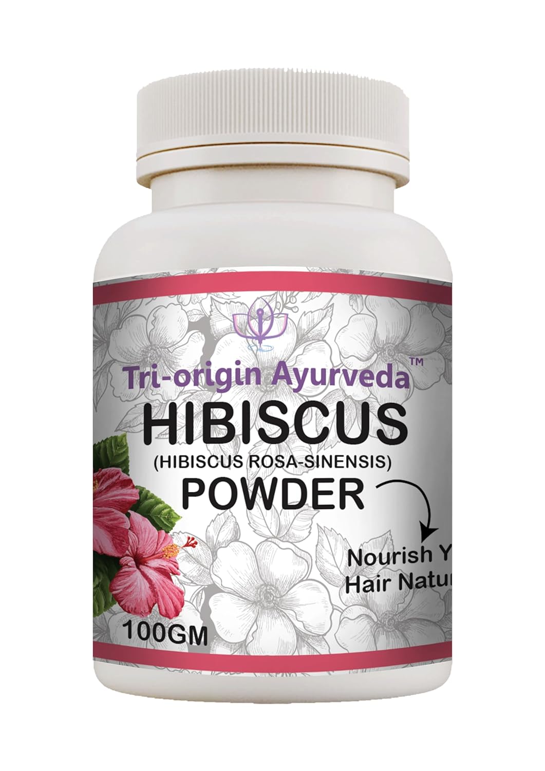 Tri-Origin Ayurvedic Powders (Amla, Reetha, Shikakai, Bhringraj, and Hibiscus) 5 Pack 100g Each - 500 gms