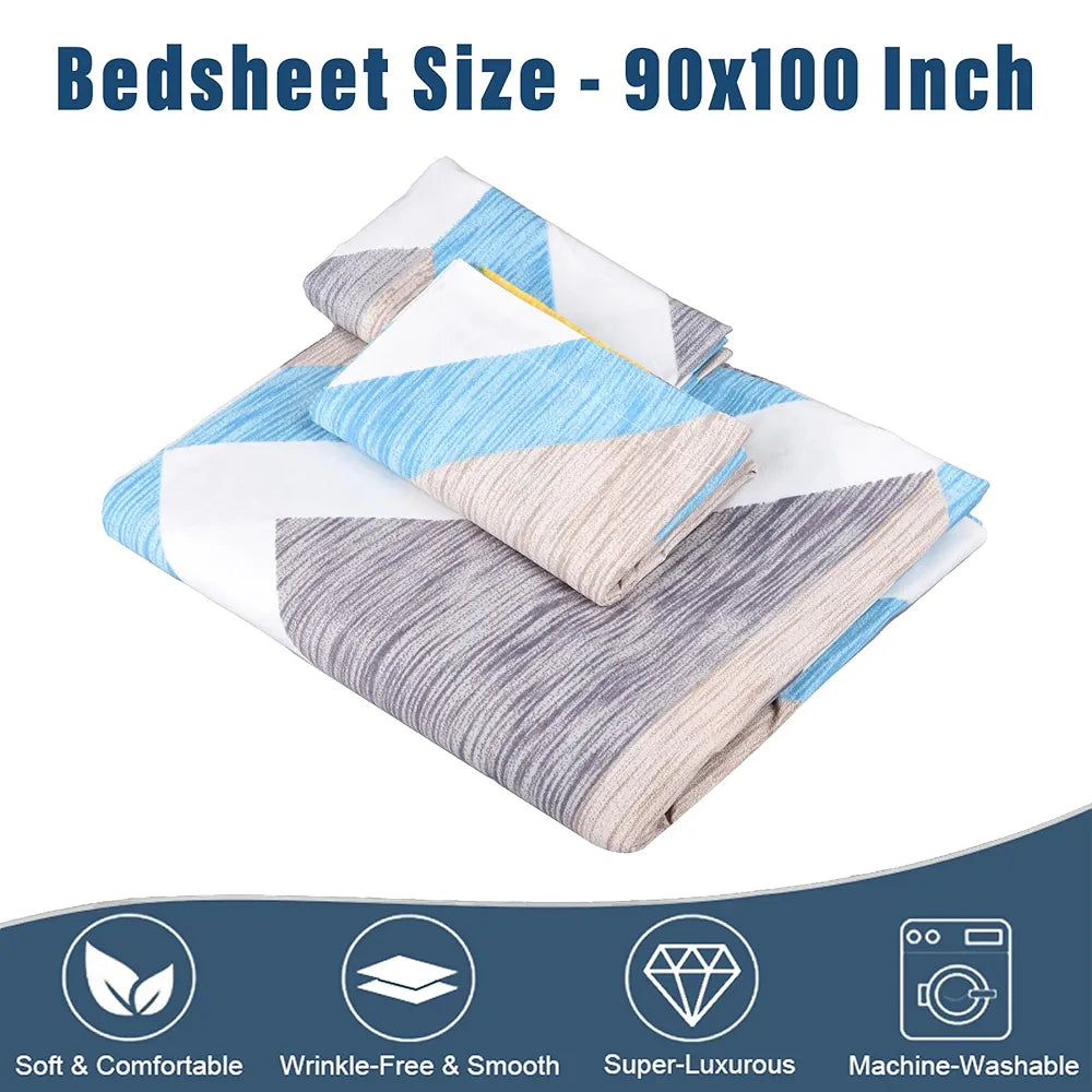 Kuber Industries Double Bedsheet Bedsheet for Double Bed Double Bedsheet with 2 Pillow Covers Green