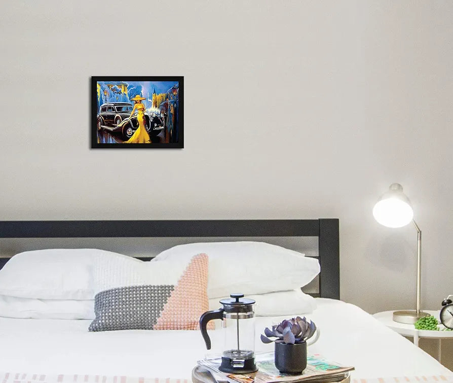 ArtX Paper Beautiful Women Wall Art Painting Vintage