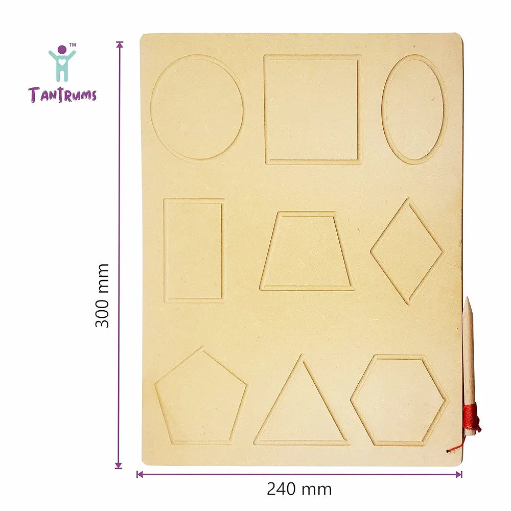 Tantrums Tracing Geometry Board for Fun Learning| Early Childhood Development Learning Toys for Fine Motor Skills 