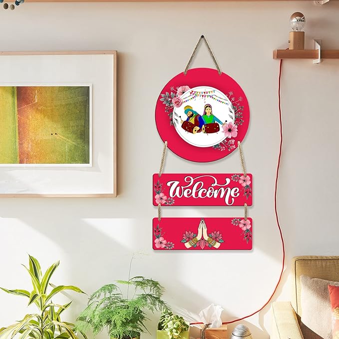 Sehaz Artworks Home Decor Items for Living Room Wooden Wall Hangings for Home Entrance