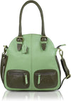 Leather Women's Tote Handbag | Green