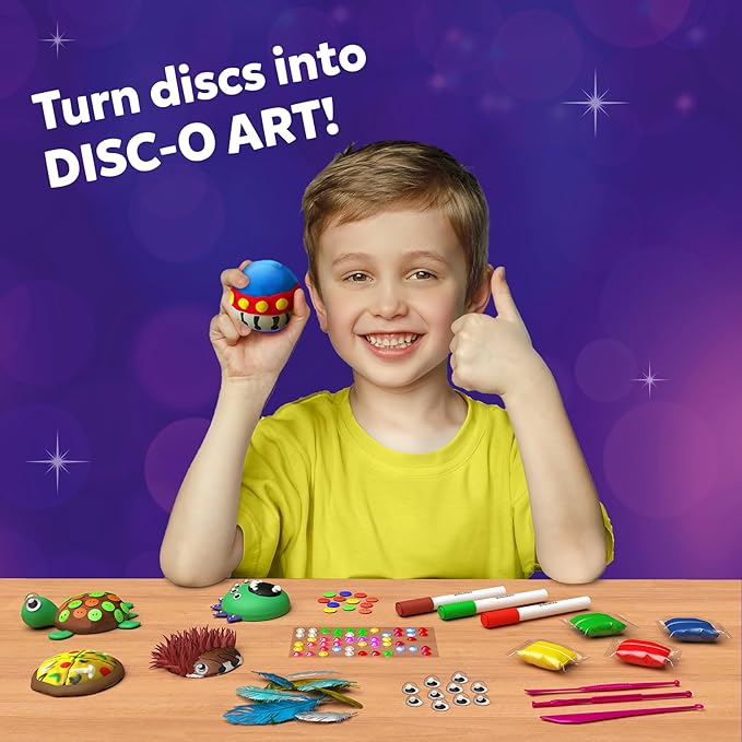 Skillmatics Art & Craft Activity Disc-o Art Mess Free Art & Craft Activity for Girls & Boys