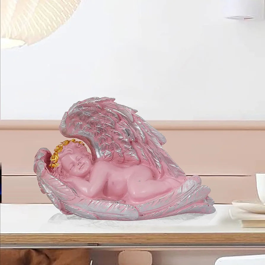 Zart Angel Girl Showpiece for Home Decor Showpiece Angel Pink SHS