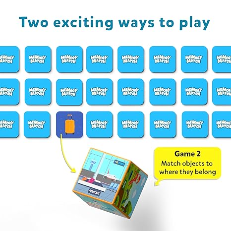 Skillmatics Board Game Memory Match Where Things Belong Fun & Fast Memory Game for Kids