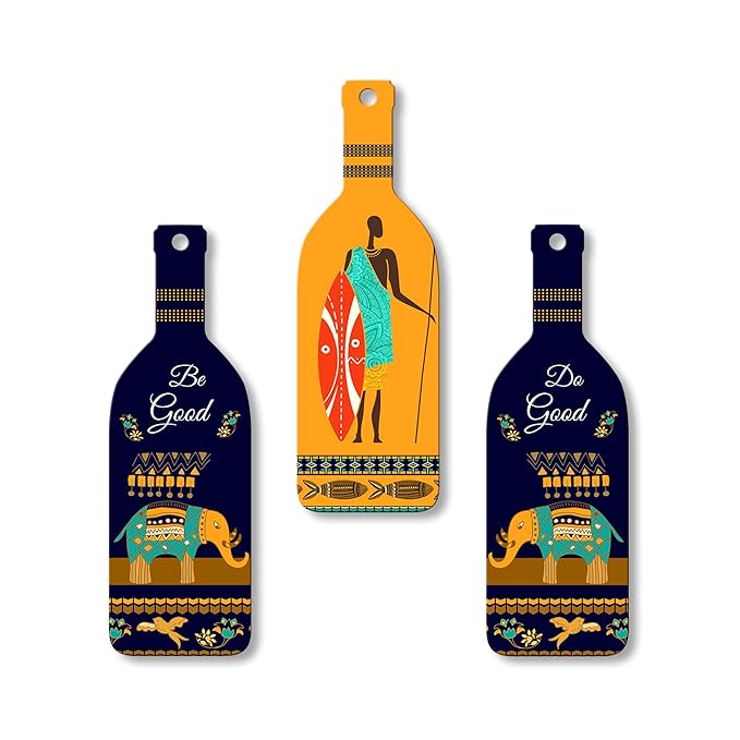 Artvibes Be Good Do Good Wooden Wall Hanging for Home Decor | Set of 3