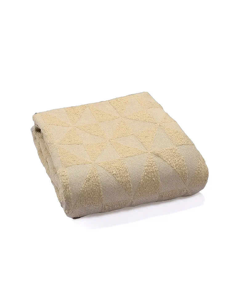 Saral Home Soft Microfiber 3 Seater Sofa Cover Throw Colour Beige
