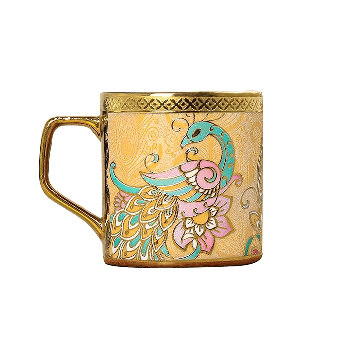 Femora Bone China Gold Tea Cup | Heaven Gold | 180 Ml