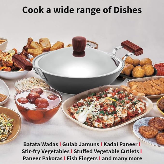 Hawkins Futura Nonstick Deep-Fry Pan 2.5L, 26cm, 3.25 mm with Glass lid