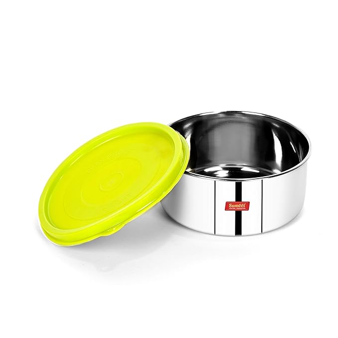 Sumeet Stainless Steel Airtight & Leak Proof Food Storage Containers Set of 1 Pc - 375 ml