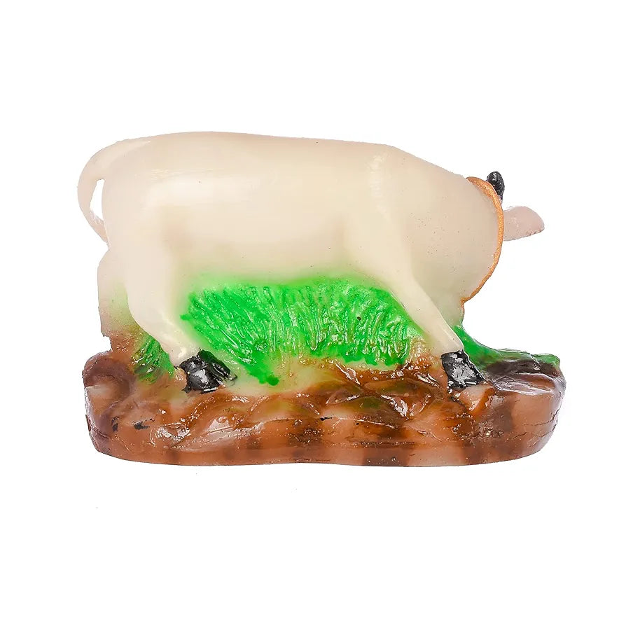 Jaipur Ace Decorative Polystone Cow and Calf Big Statue/idol 8 Inch COW-MILK-03