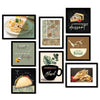Kotart Always Hungry Restaurant Quotes Wall Posters With Frame Set of 8