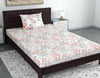 Divine Casa 144 TC 100% Cotton Bedsheet for Single Bed with 1 Pillow Cover Colour Coral Pink