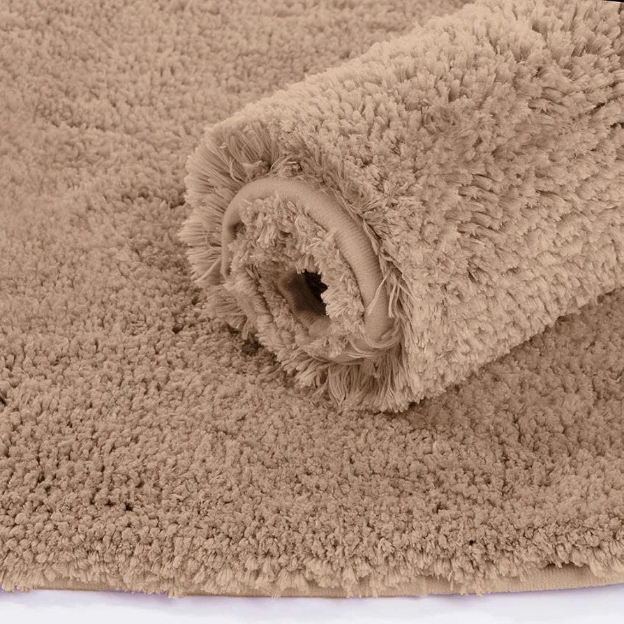 Luxe Home International Microfiber Bath Mat Super Soft Non Slip Vegas Rectangular Mats 45x75 cm Colour Rust