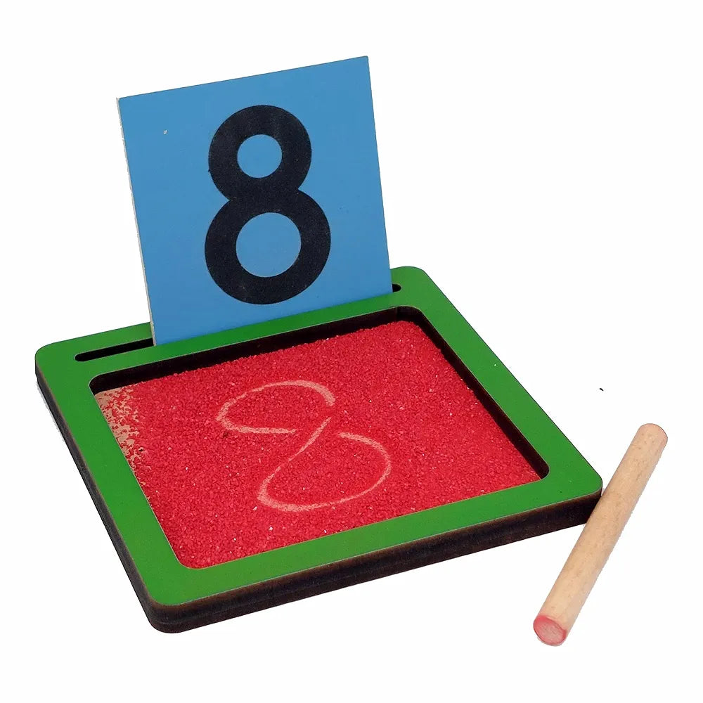 Tantrums Coloured Sand Paper Number with Tray | Learning Fun Education Puzzle Learning Aid for Kids