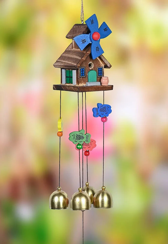 Wind Chimes for Balcony & Living Room Showpieces with 5 Bells Wind Chime -004