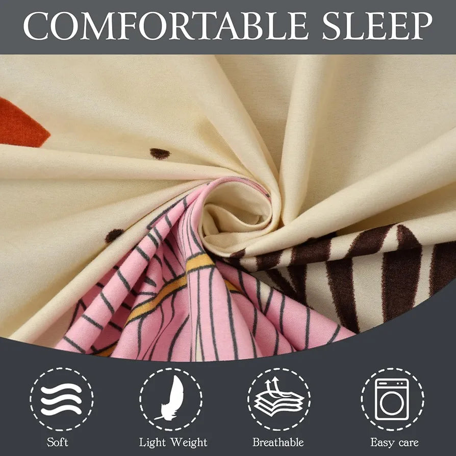 Fresh From Loom Floral Double Bedsheet King Size With 2 Pillow Covers,144 TC Canary Yellow