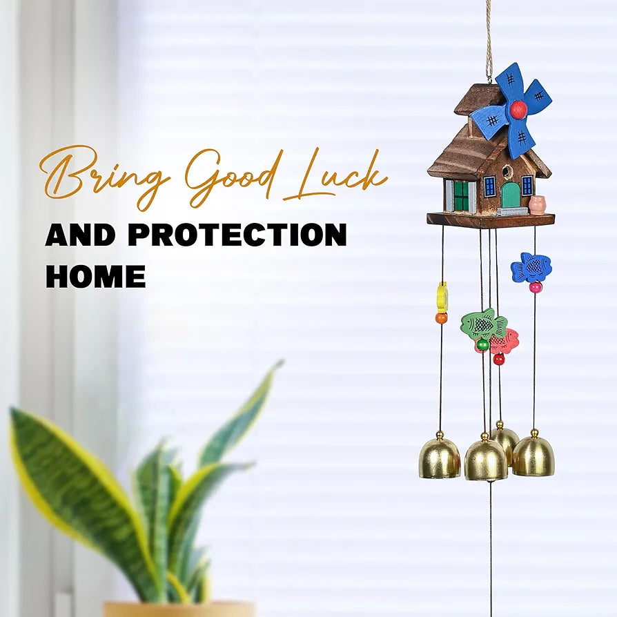 Wind Chimes for Balcony & Living Room Showpieces with 5 Bells Wind Chime -004