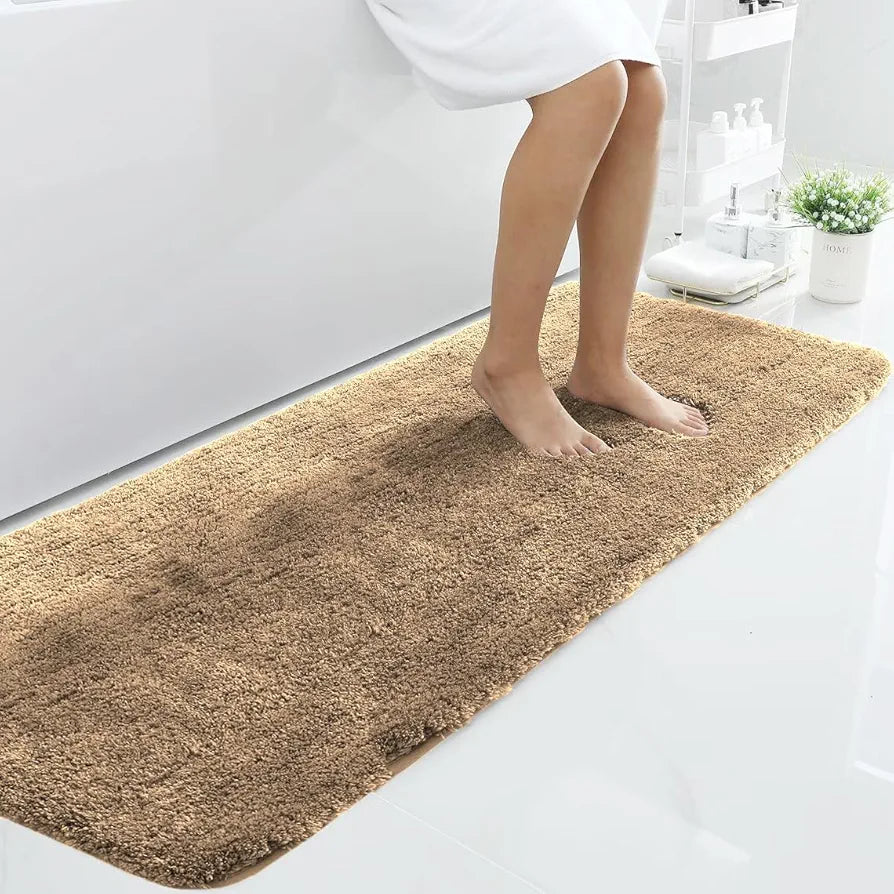 Luxe Home International Microfiber Runner Super Soft Non Slip Vegas Rugs 2X5 Ft Colour Gold