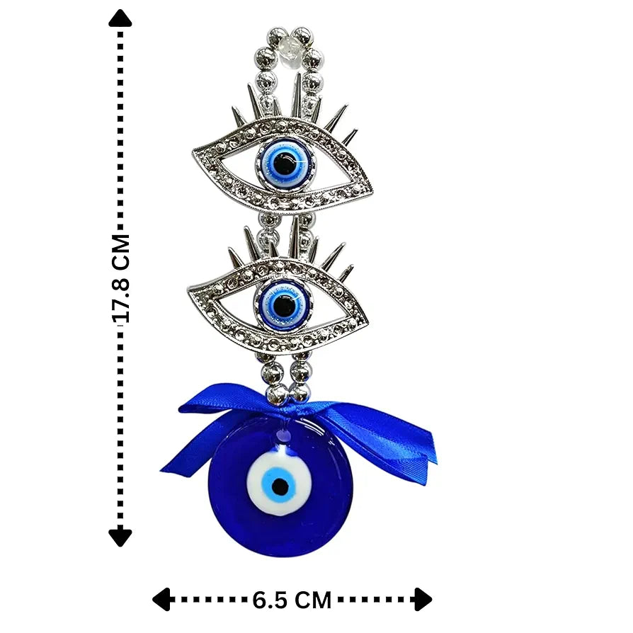 Shubhanjali 2 Eye Lashed Evil Eye Hanging for Home