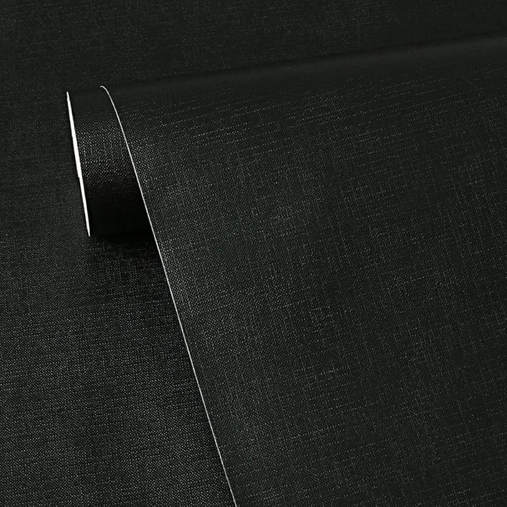 Indian Royals Black Plain Matte Wallpaper for Walls Wall Stickers for Kitchen Black