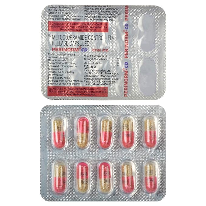 IPCA Perinorm CD - Strip of 10 Capsules