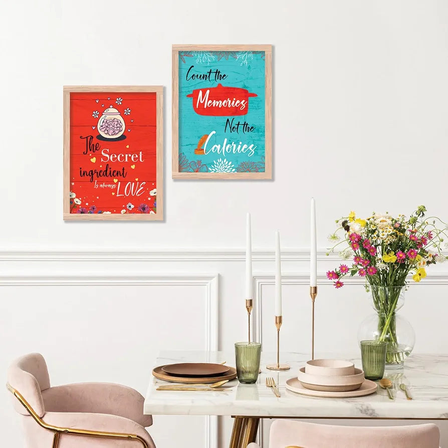 Kotart Motivational Quotes Posters with Frame for Home Decoration Pack of 2 Design09