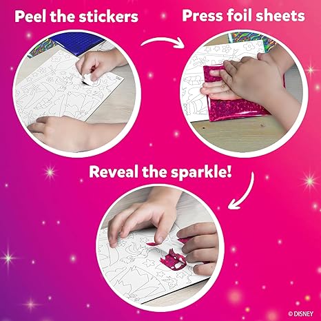 Skillmatics Art & Craft Activity Foil Fun Disney Princess No Mess Art for Kids Craft Kits