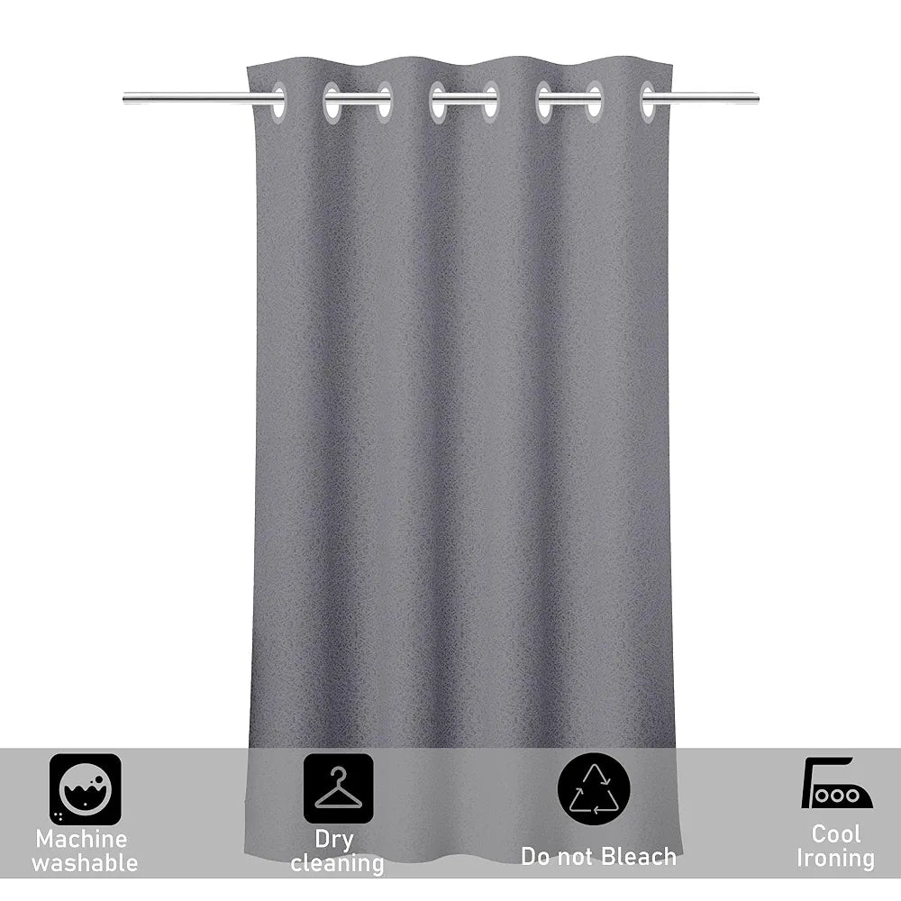 Kuber Industries Stylish Window Curtains for Living Room & Bedroom Web Net Grey Colour