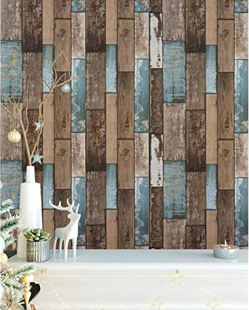 Jaamso Royals Vinyl Vintage Distressed Removable Peel and Stick - Self Adhesive Wallpaper 1000 x 45 CM