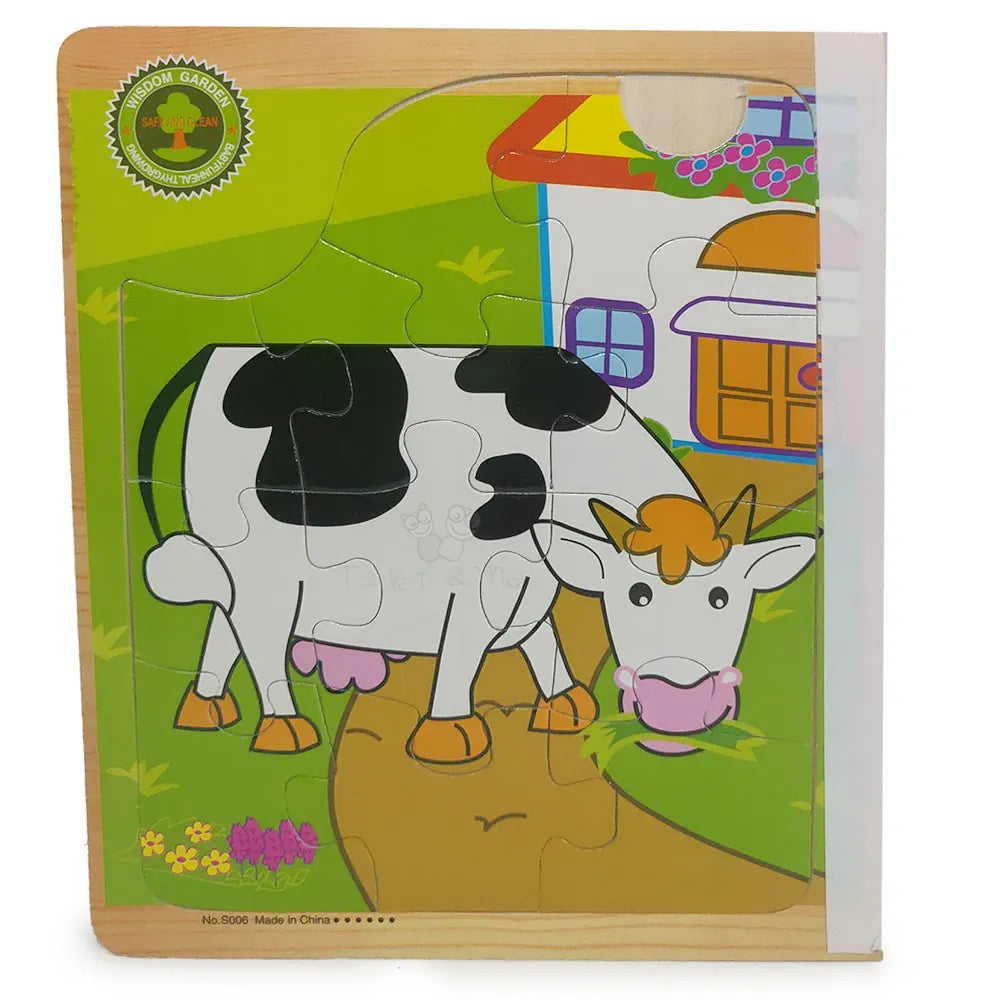Trinkets & More – 6 in 1 3D Book Jigsaw Puzzle  | Animal Themed for Toddlers Kids 2+ Years 