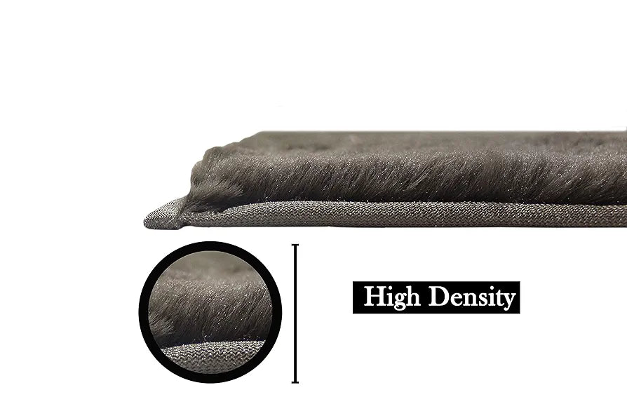 Luxe Home International Ruffle Bath Runner 2 X 5 Ft Colour Cocoa