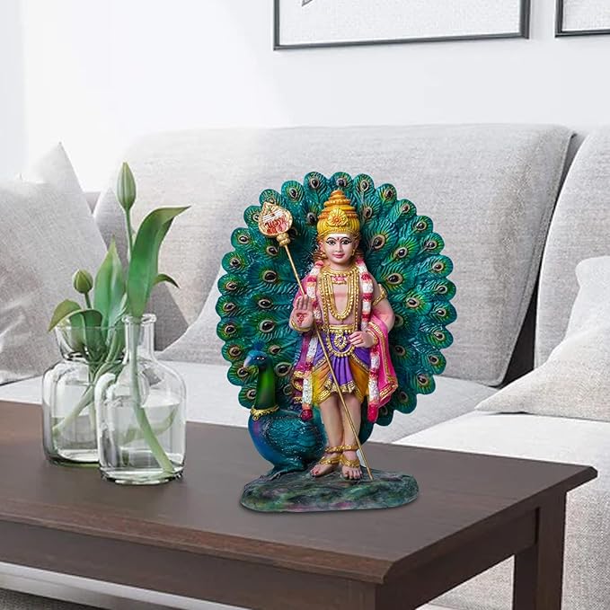 Newven Palani Murugan Showpiece Hindu God Kumaraswamy Idol Decorative Statue