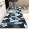 Ishro Home Velvet Premium Kitchen Mats For Floor Kitchen Runner 2 Pcs Set Colour Crystals