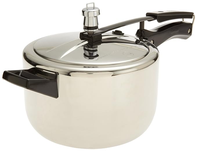 Hawkins 4 Litre Pressure Cooker Stainless Steel Inner Lid Cooker Induction Cooker Silver