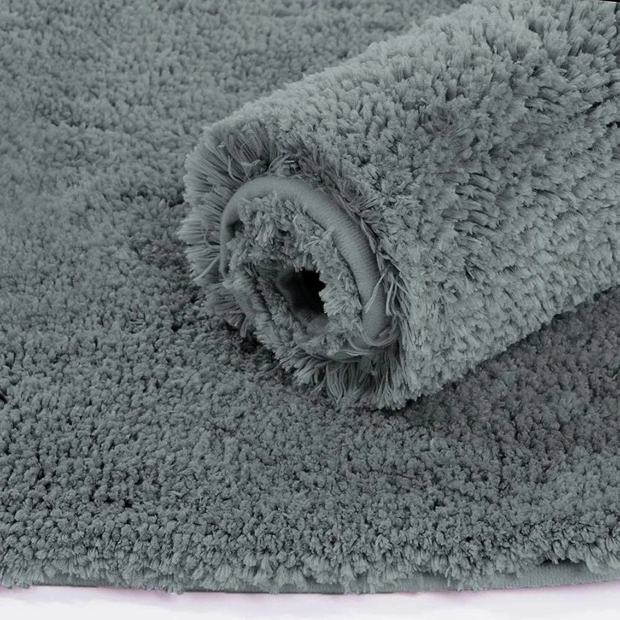 Luxe Home International Microfiber Runner Super Soft Non Slip Vegas Rugs 2X5 Ft Colour Grey