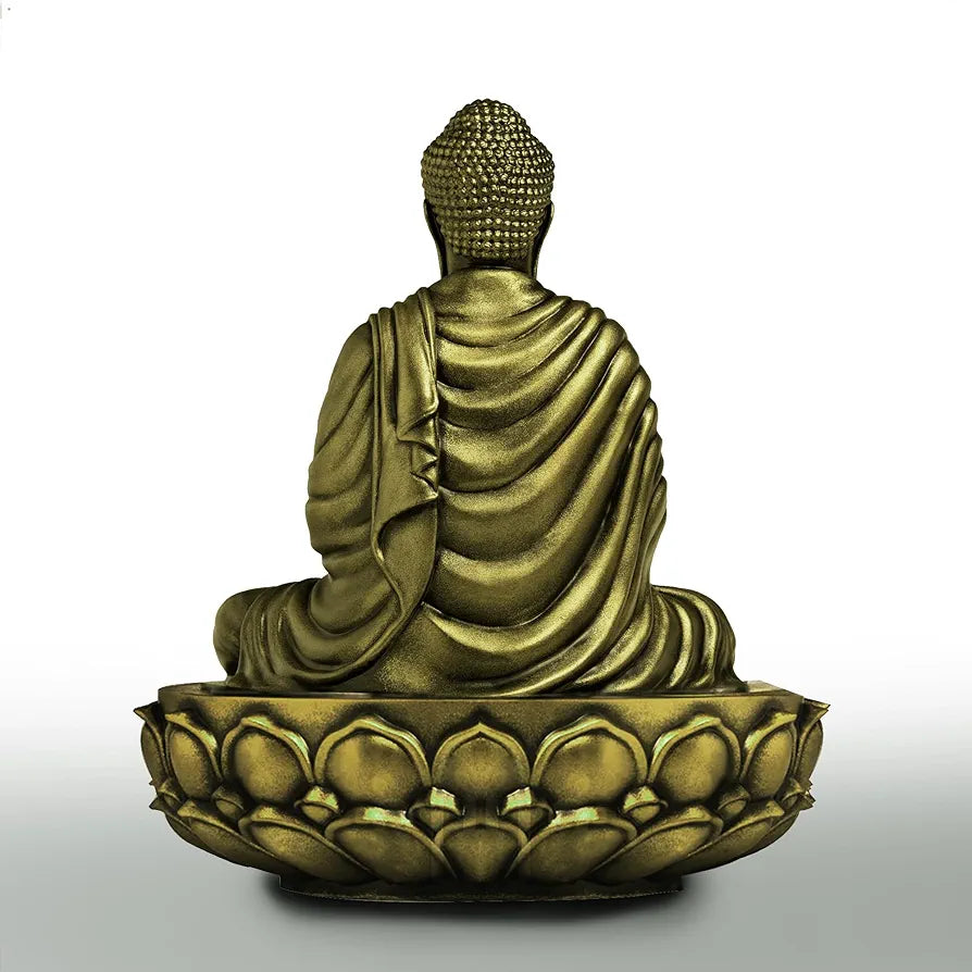 Jd Fresh 6 Inch Gautam Buddha Statue - Bronze