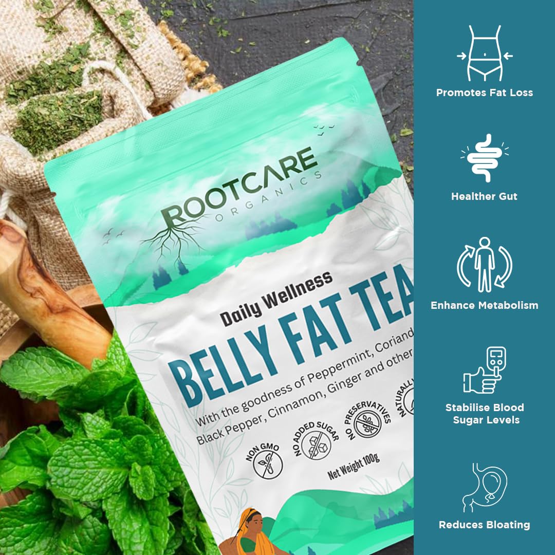 Rootcare Organics Belly Fat Tea - 100 gms