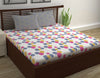 Divine Casa 144 TC Cotton Bedsheet for Double Bed with 2 Pillow Cover