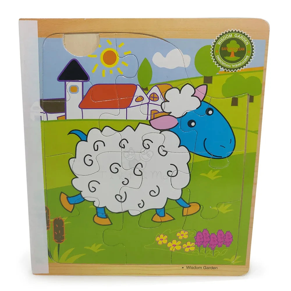 Trinkets & More – 6 in 1 3D Book Jigsaw Puzzle  | Animal Themed for Toddlers Kids 2+ Years 