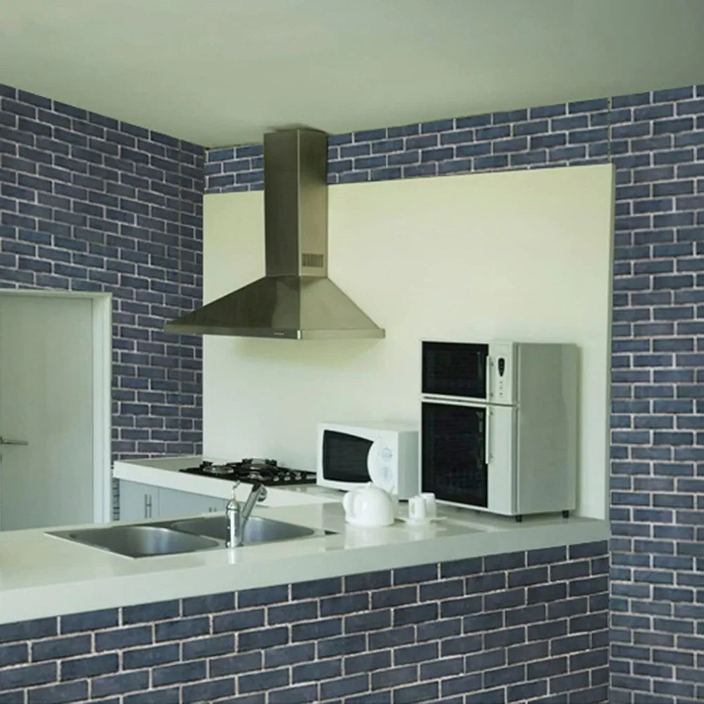 Jaamso Royals Grey Brick Stone Wall Papers for Home Design 3