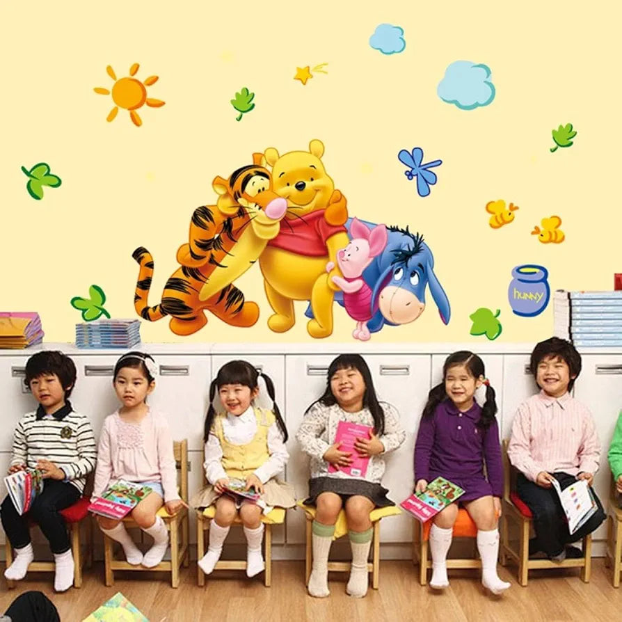 Jaamso Royals Winnie the Pooh Vinyl Self-adhesive Wall Stickers Winnie the pooh
